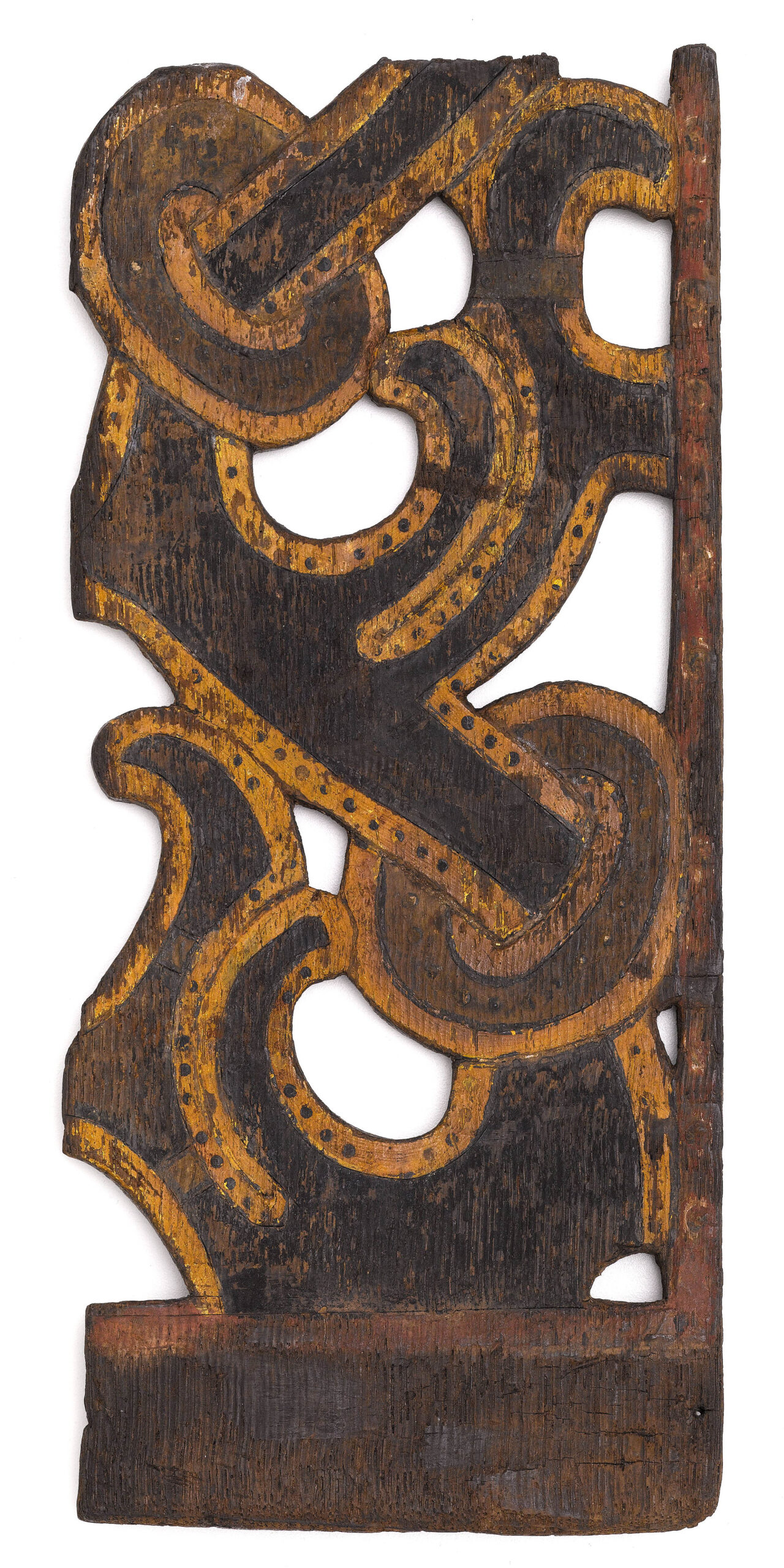 Woodcarvings. Jelling, Jylland, Denmark. Nationalmuseet, CCCLXXVI. Photo: Roberto Fortuna and Kira Ursem, Nationalmuseet (CC-BY-SA).