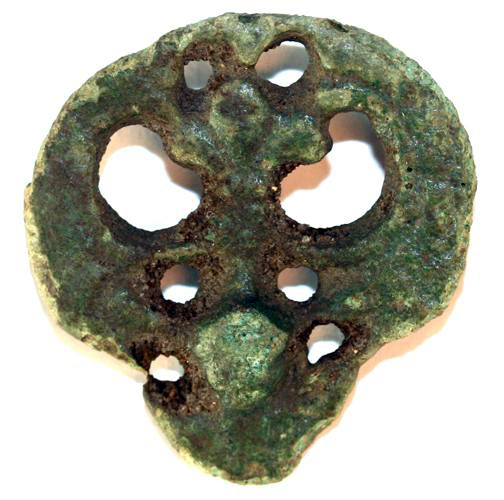 Palmette Brooch. Okholm, Jylland, Denmark. Sydvestjyske Museer, Ribe, 200163652. Photo: Sydvestjyske Museer (CC-BY-SA).