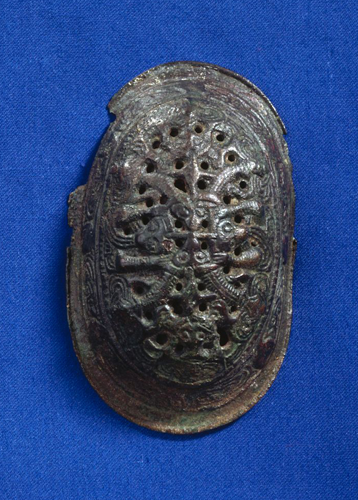 Oval Brooch. Trelleborg, Jylland, Denmark. Nationalmuseet, København, Q255. Photo: Lennart Larsen (CC BY-SA).