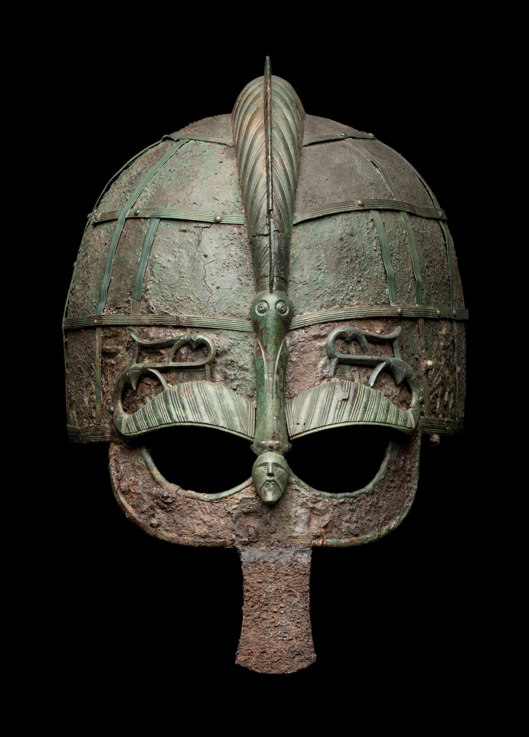 Helmet. Vendel, Uppland, Sweden. Historiska Museet, Stockholm, 109204. Photo: Ola Myrin (CC BY).