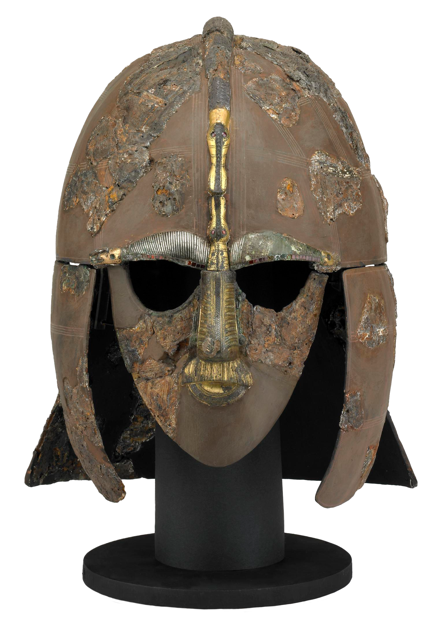 Helmet. Sutton Hoo, Suffolk, England. The British Museum, London, 1939,1010.93. Photo: © The Trustees of the British Museum (CC BY-NC-SA).