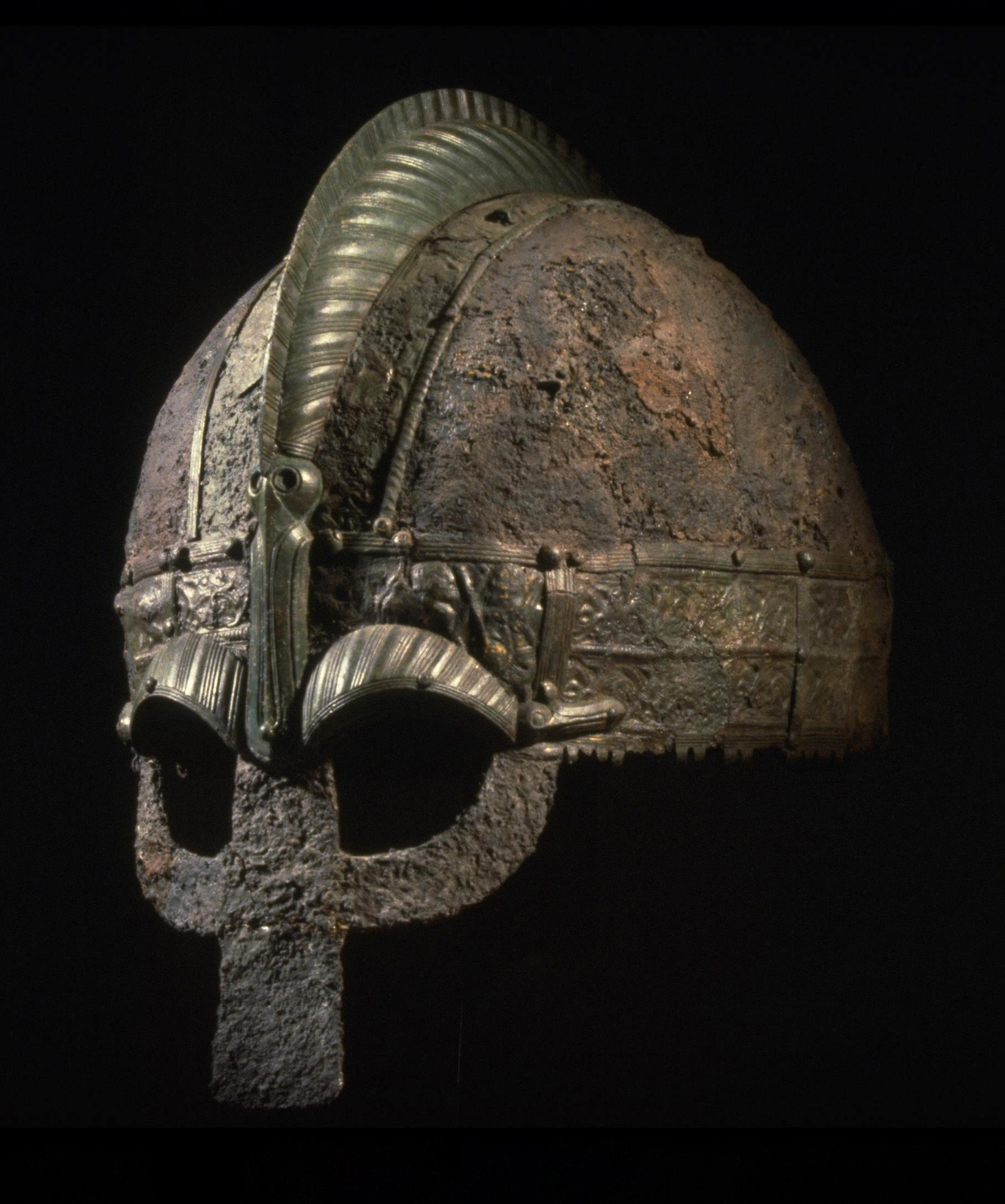 Helmet. Vendel, Uppland, Sweden. Historiska Museet, Stockholm, 120459. Photo: Historiska Museet (CC BY).