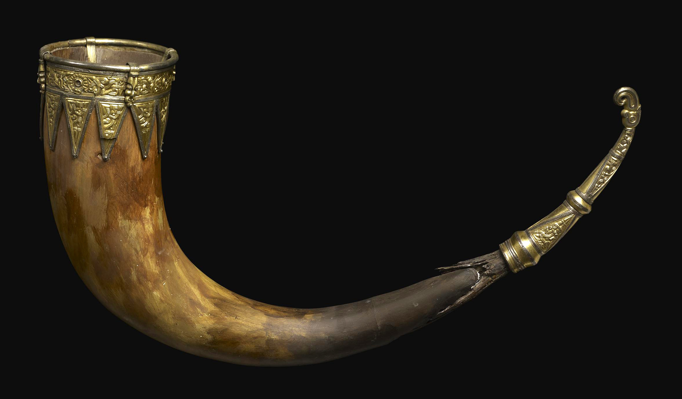 Drinking Horn Mounts. Taplow, Buckinghamshire, England. The British Museum, London, 1883,1214.19. Photo: © The Trustees of the British Museum (CC BY-NC-SA).