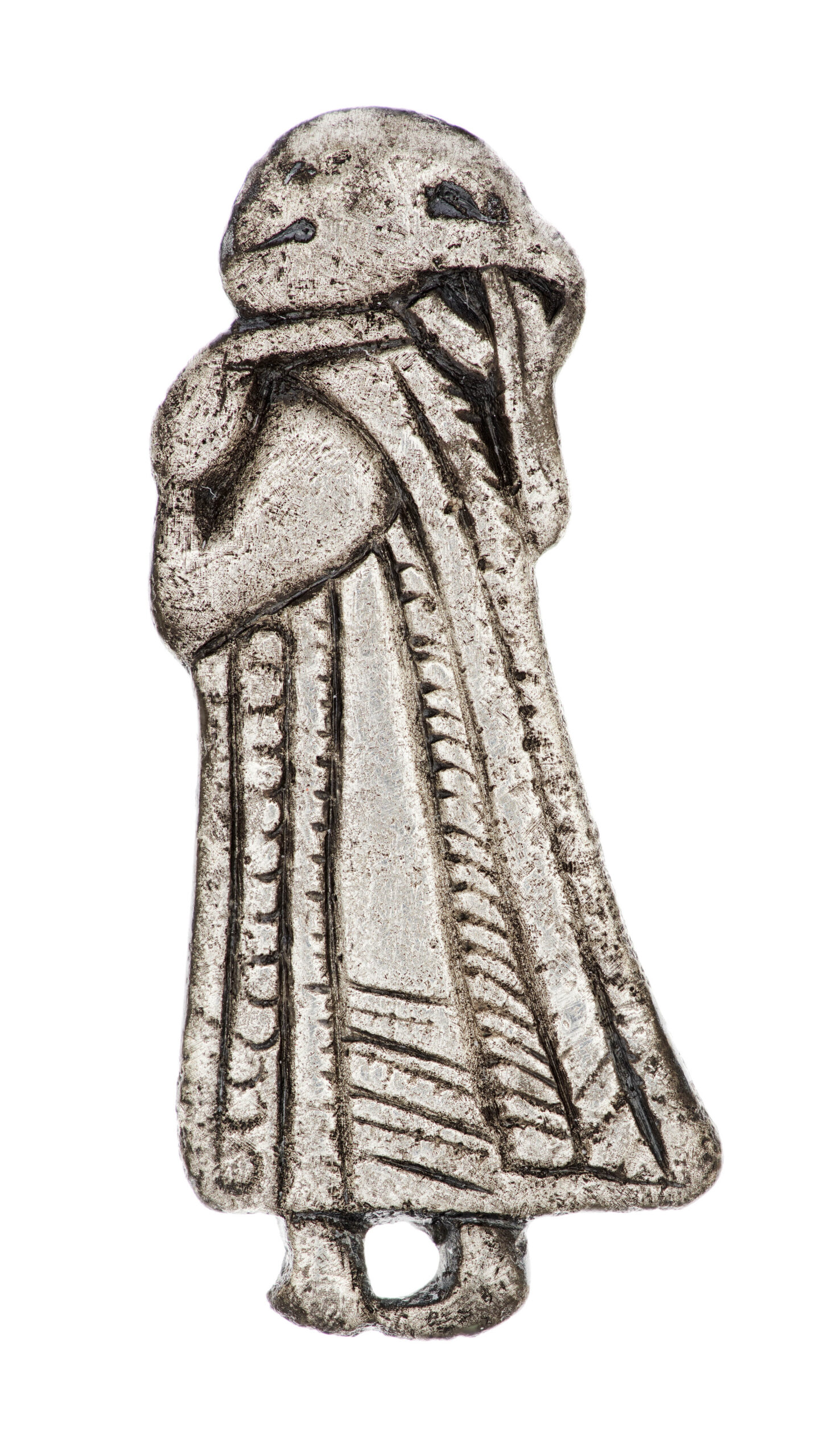 Woman-shaped Pendant. Björkö, Uppland, Sweden. Historiska Museet, Stockholm, 108915. Photo: Ola Myrin, Historiska Museet (CC BY).