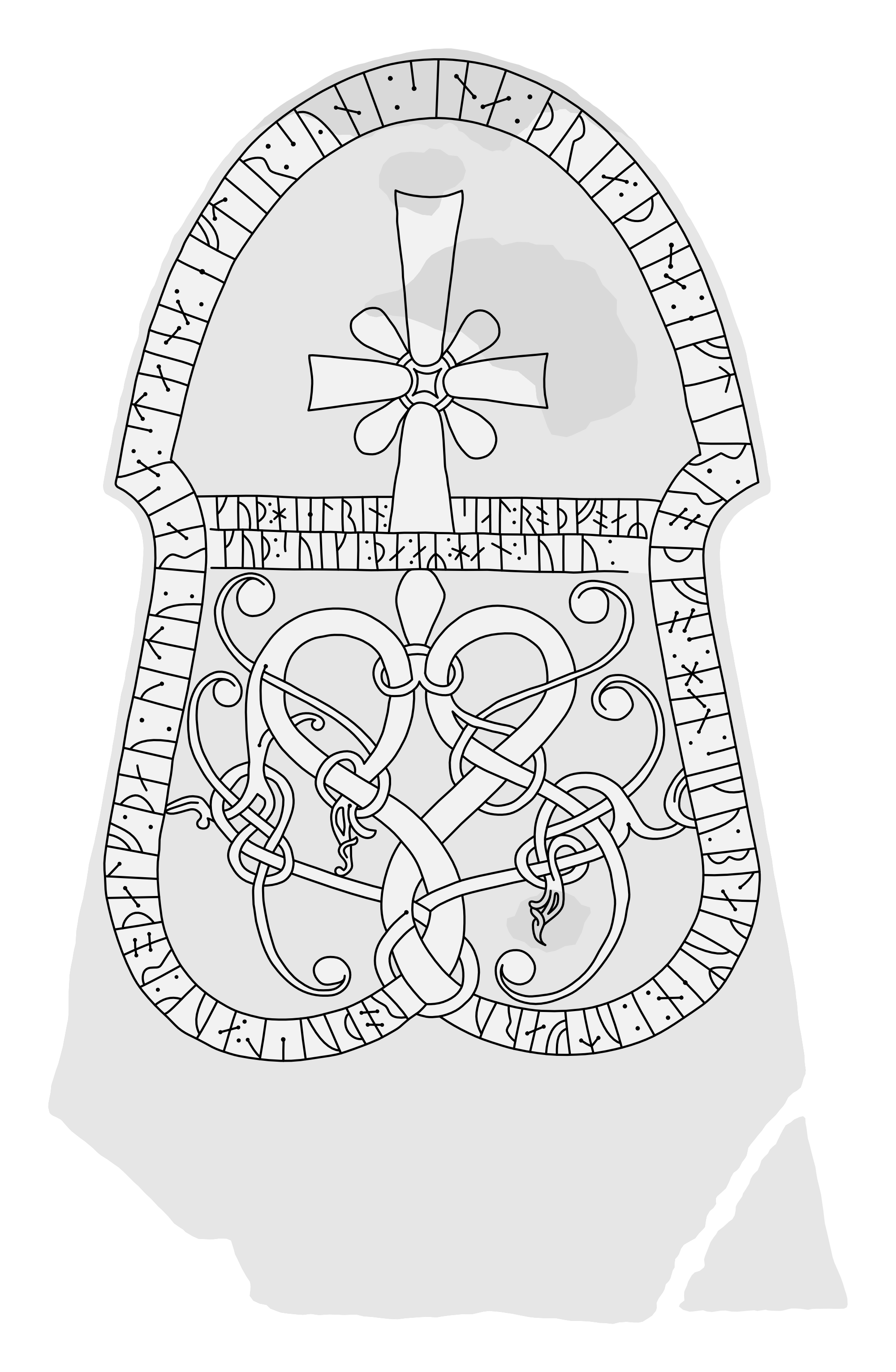 Runestone G 134. Illustration: Jonas Lau Markussen (CC BY).