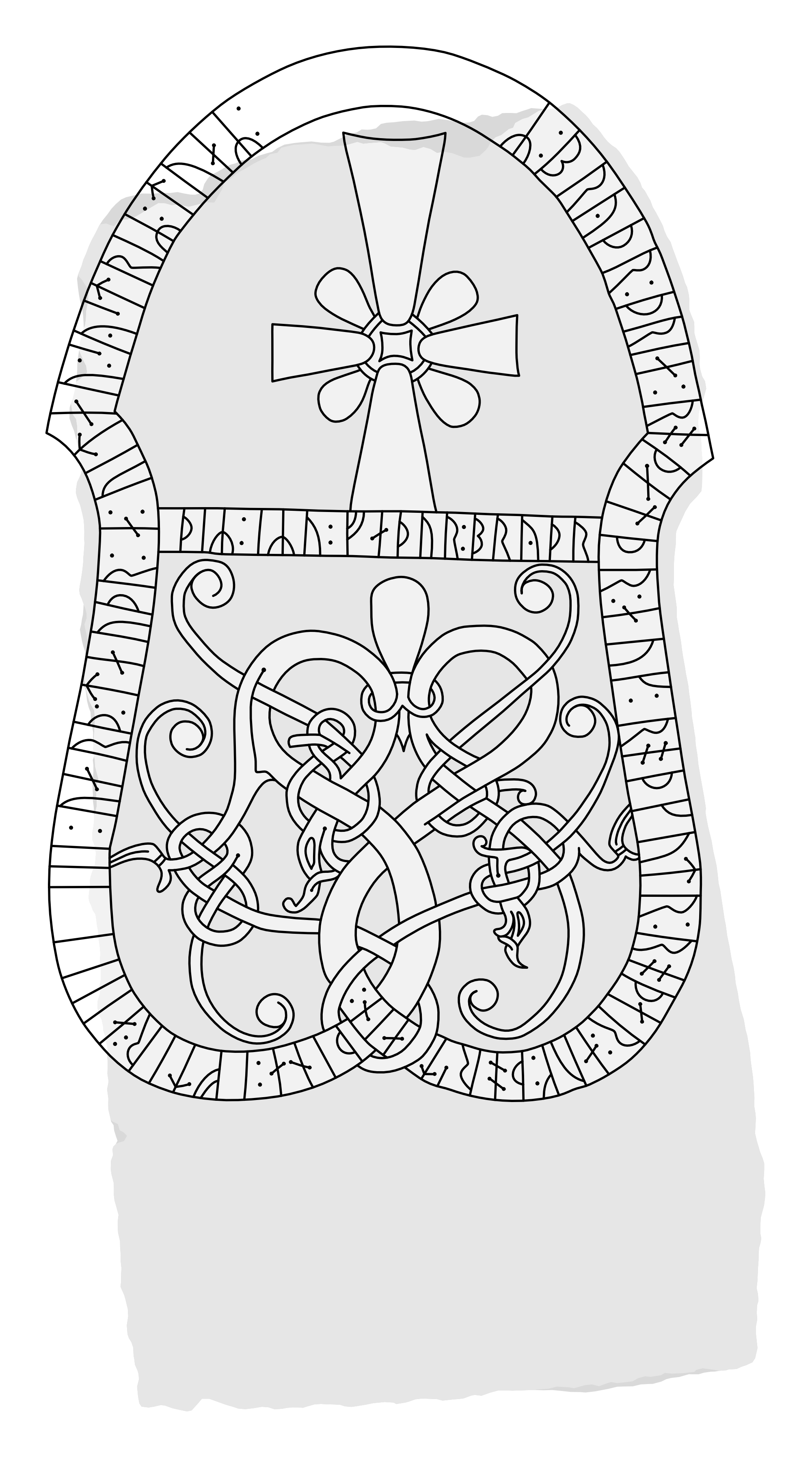 Runestone G 135. Illustration: Jonas Lau Markussen (CC BY).