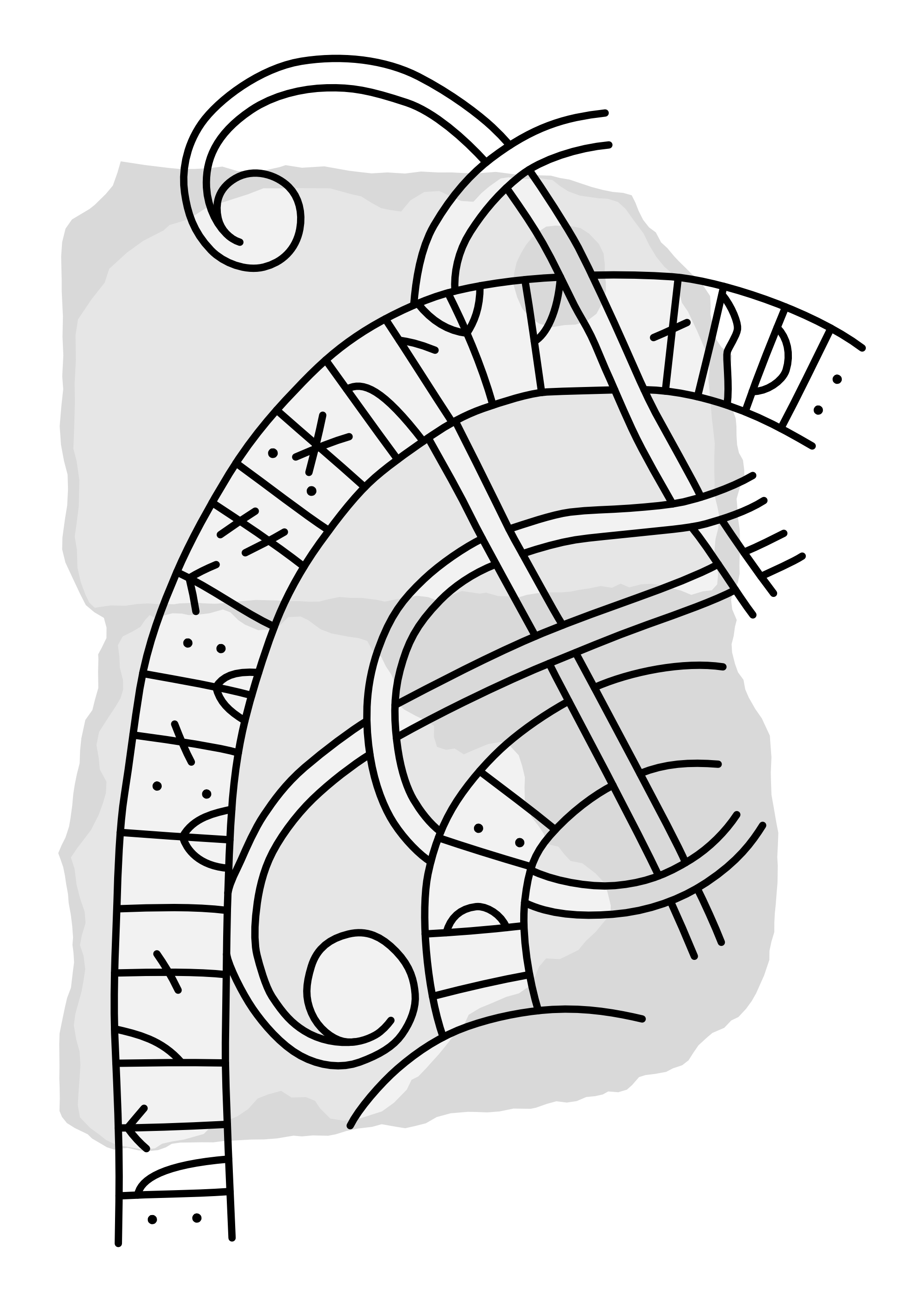Runestone G 220. Illustration: Jonas Lau Markussen (CC BY).