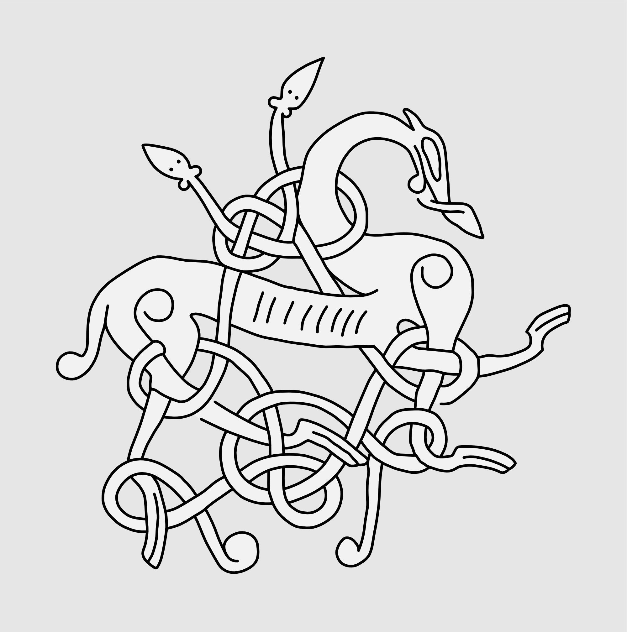 Runestone U 248. Illustration: Jonas Lau Markussen (CC BY).