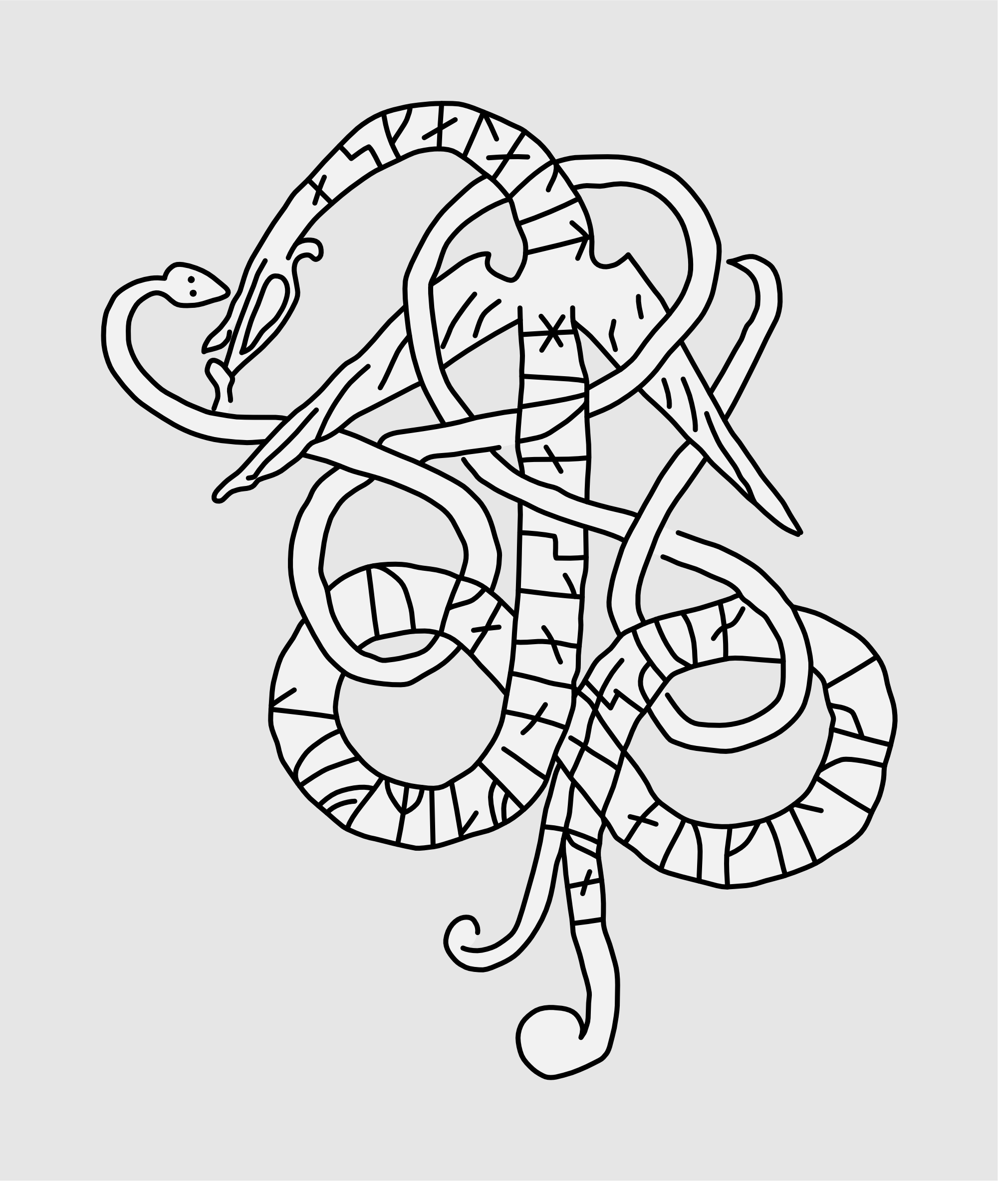 Runestone U 305. Illustration: Jonas Lau Markussen (CC BY).