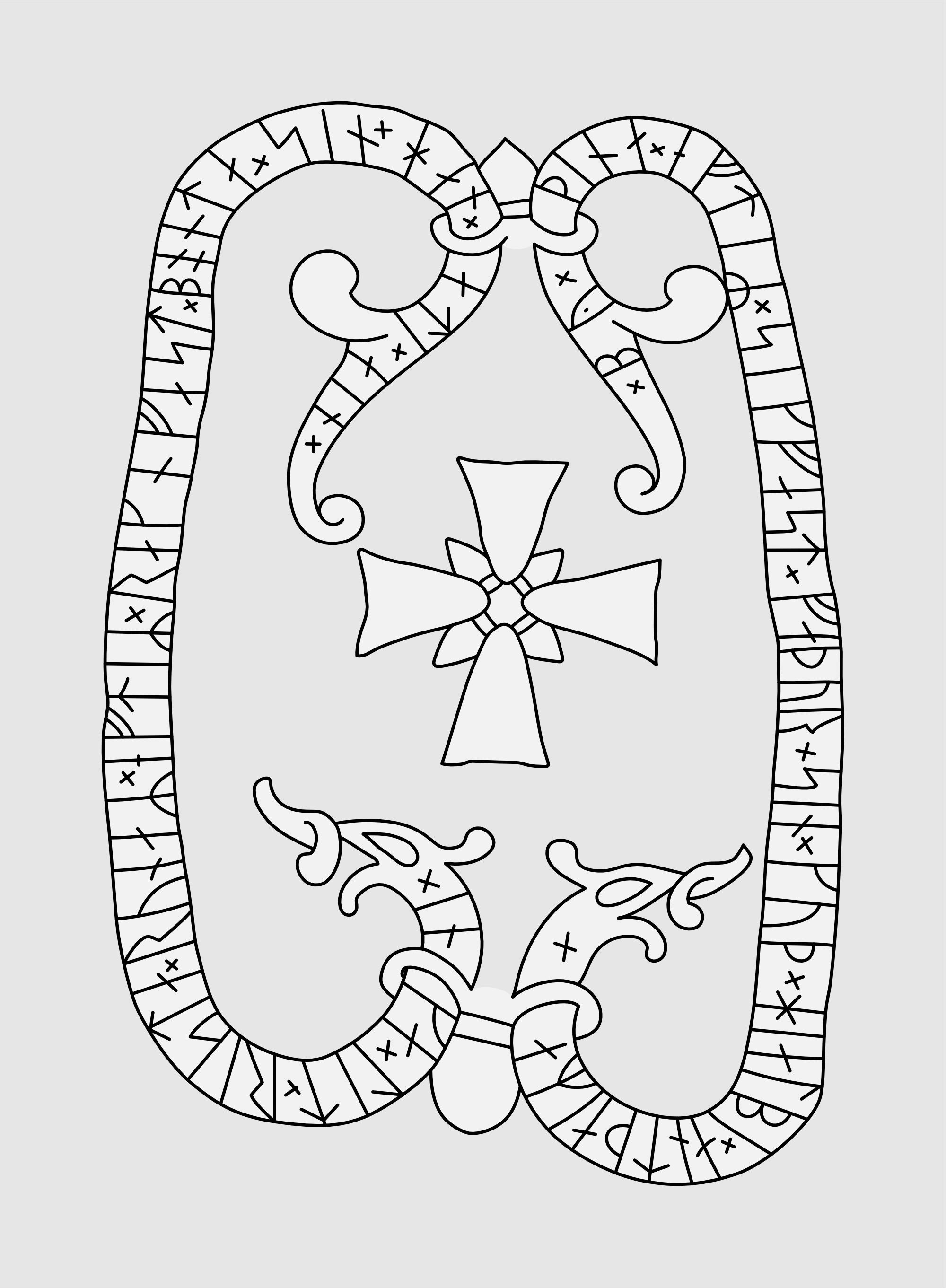 Runestone U 331. Illustration: Jonas Lau Markussen (CC BY).
