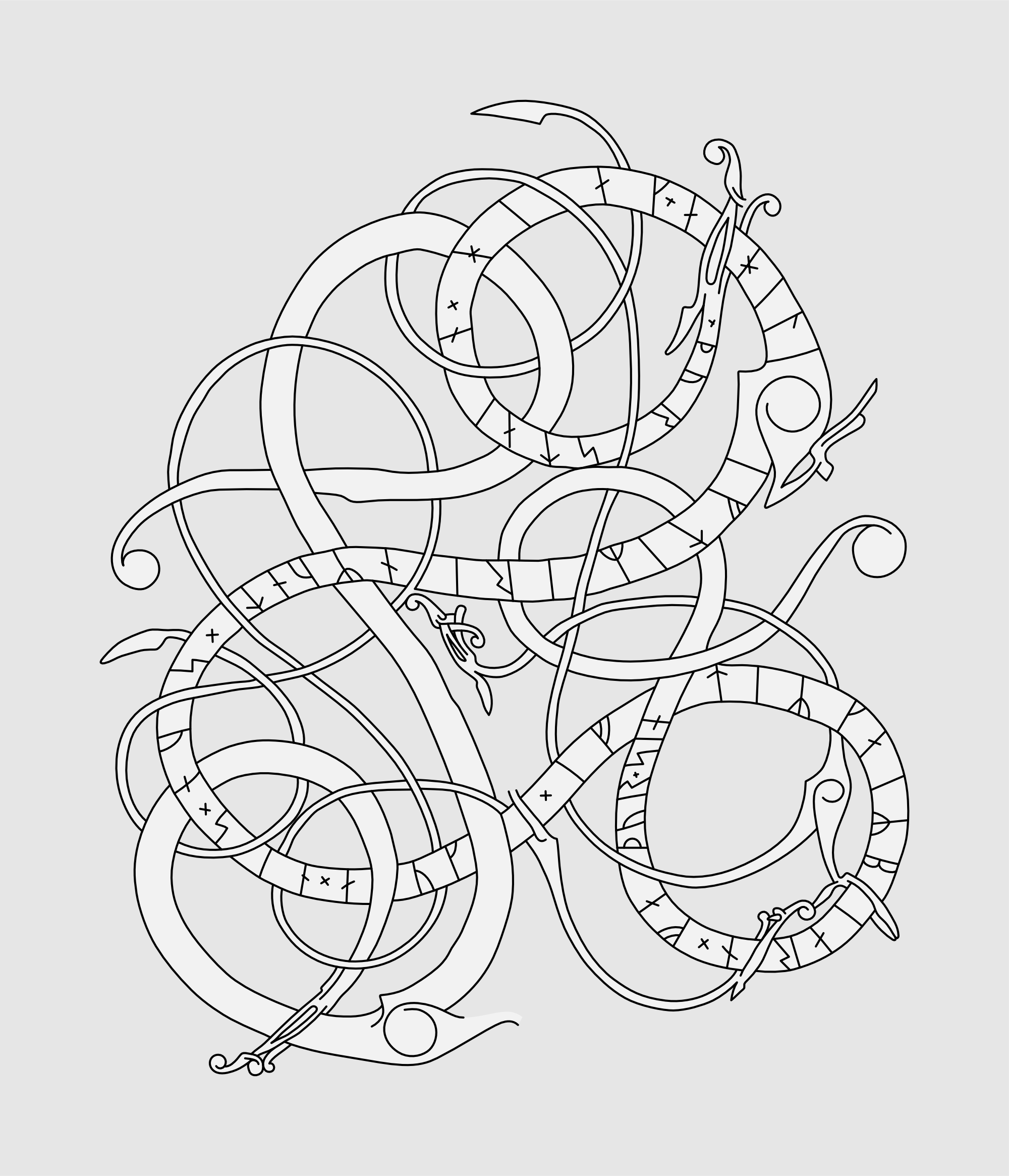 Runestone U 360. Illustration: Jonas Lau Markussen (CC BY).