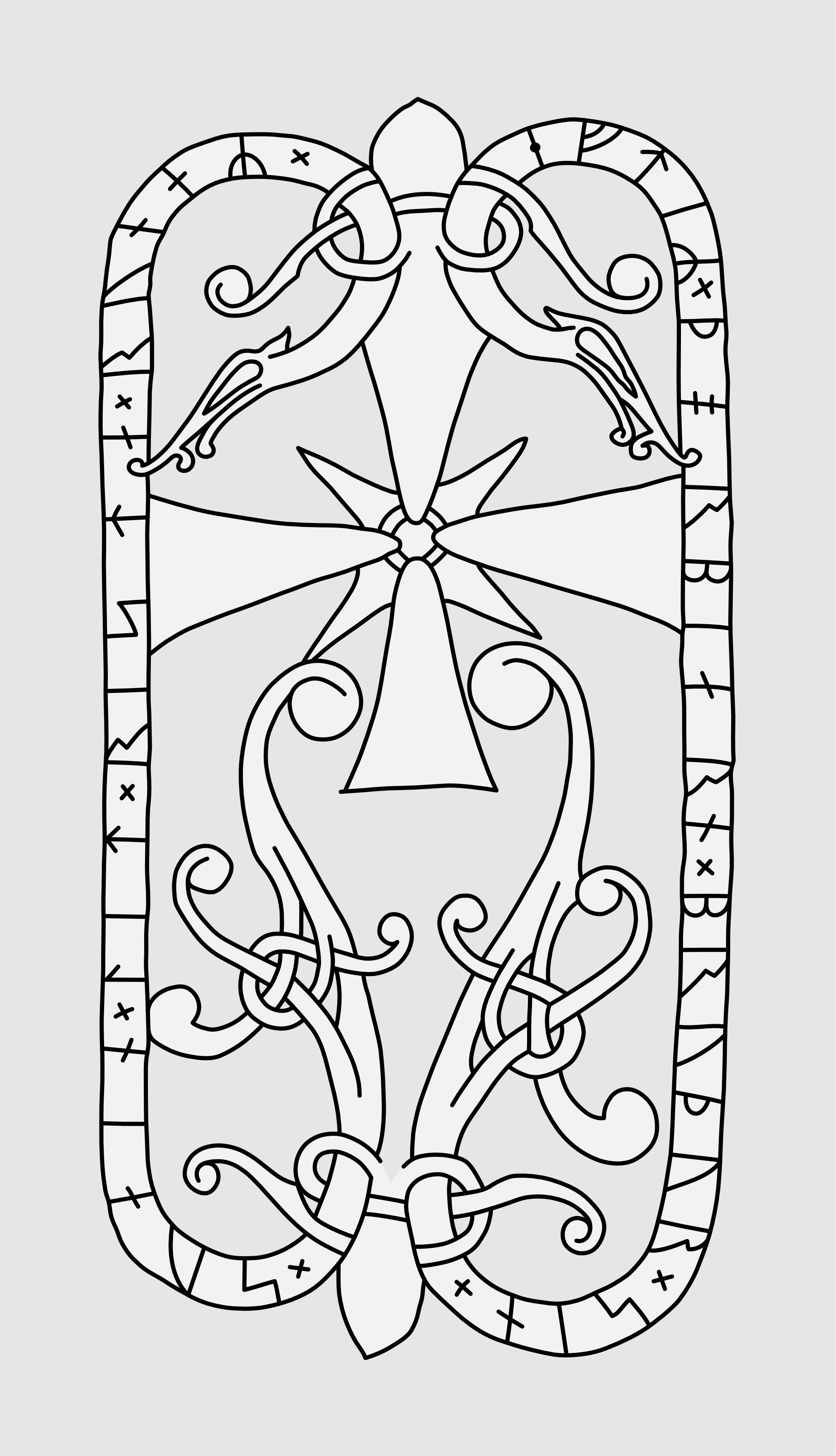 Runestone U 86. Illustration: Jonas Lau Markussen (CC BY).