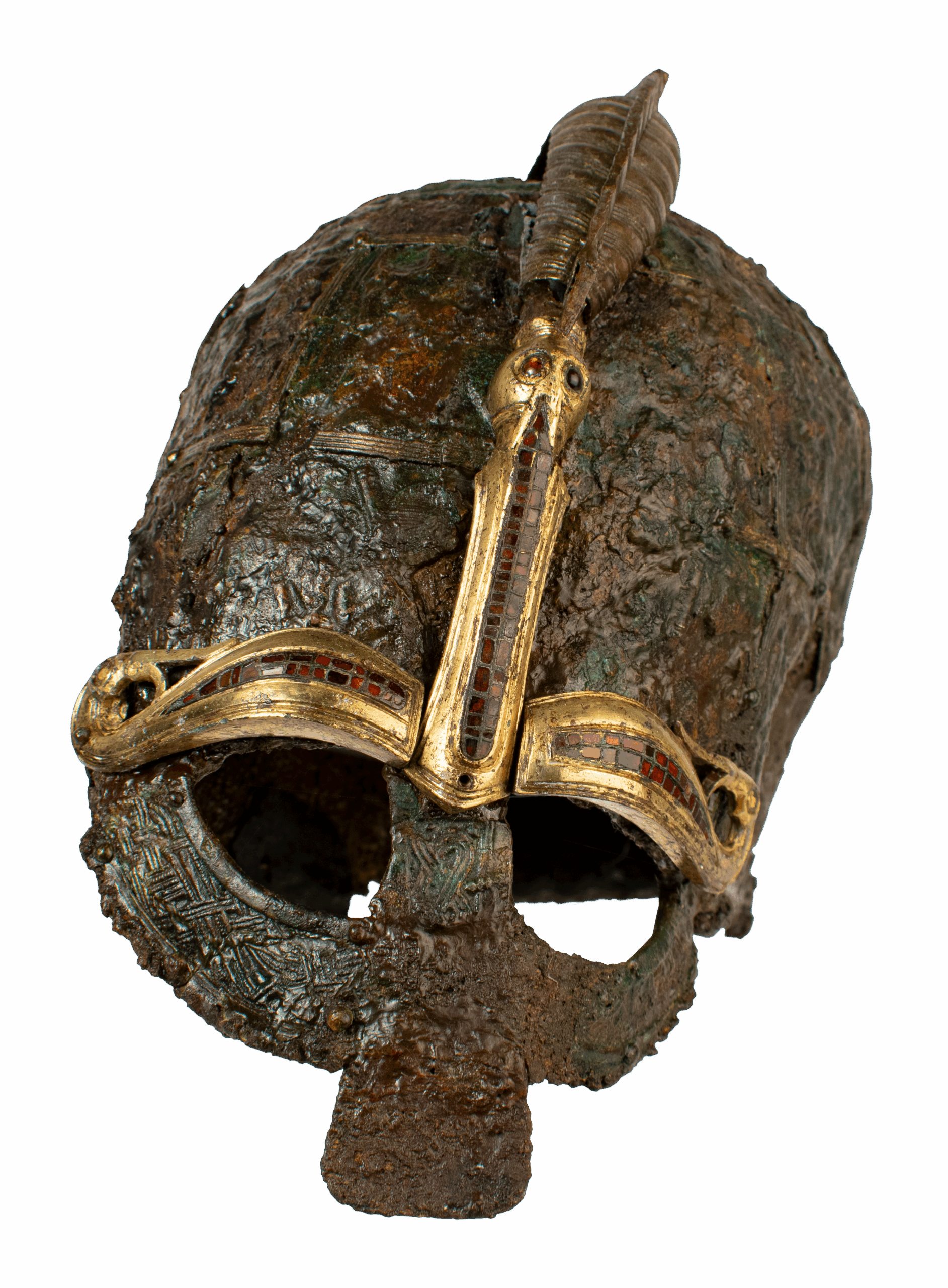 Helmet. Valsgärde, Uppland, Sweden. Museum Gustavianum, Uppsala, UMF5907:1205. Photo: Museum Gustavianum (Public Domain).