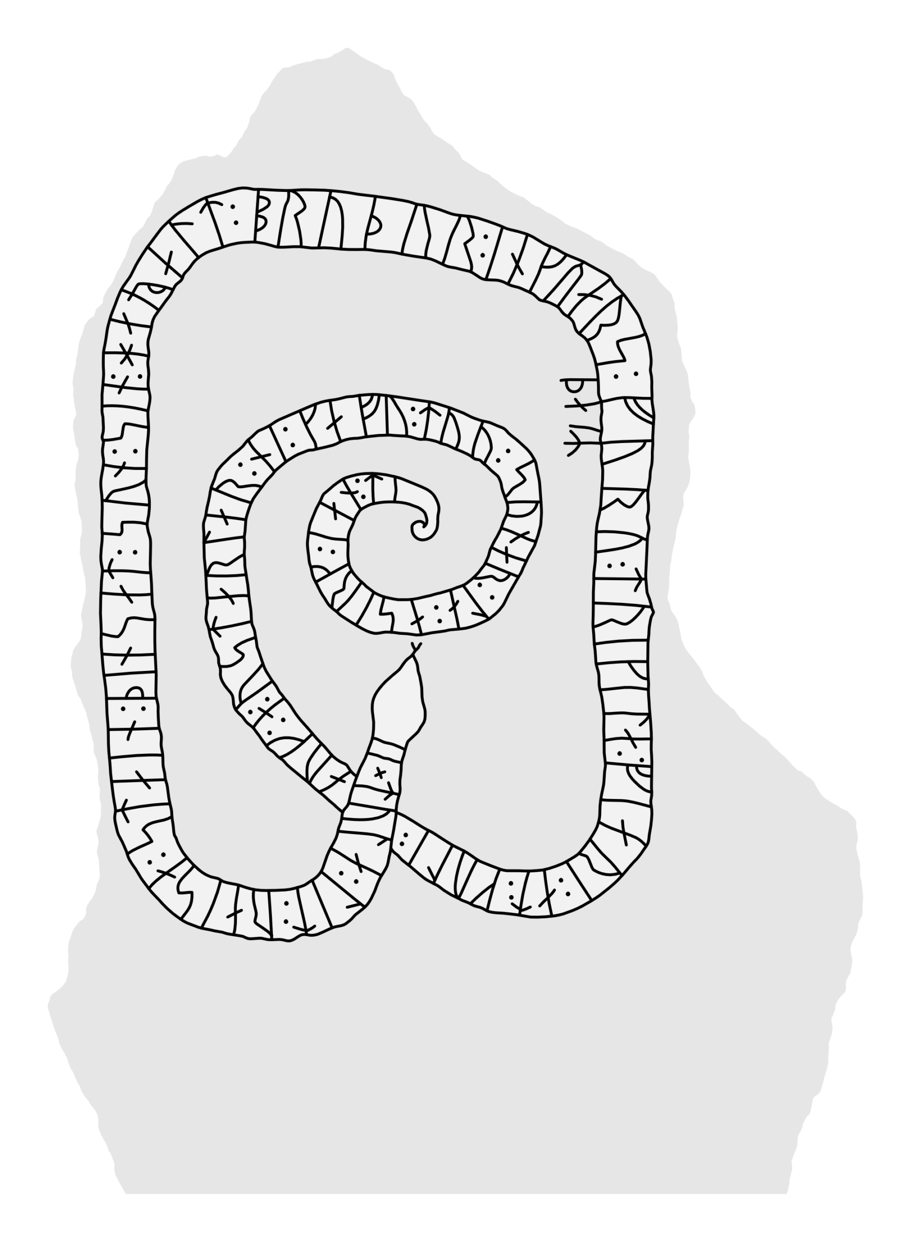 The Gripsholm Stone Sö 179. Illustration: Jonas Lau Markussen (CC BY).