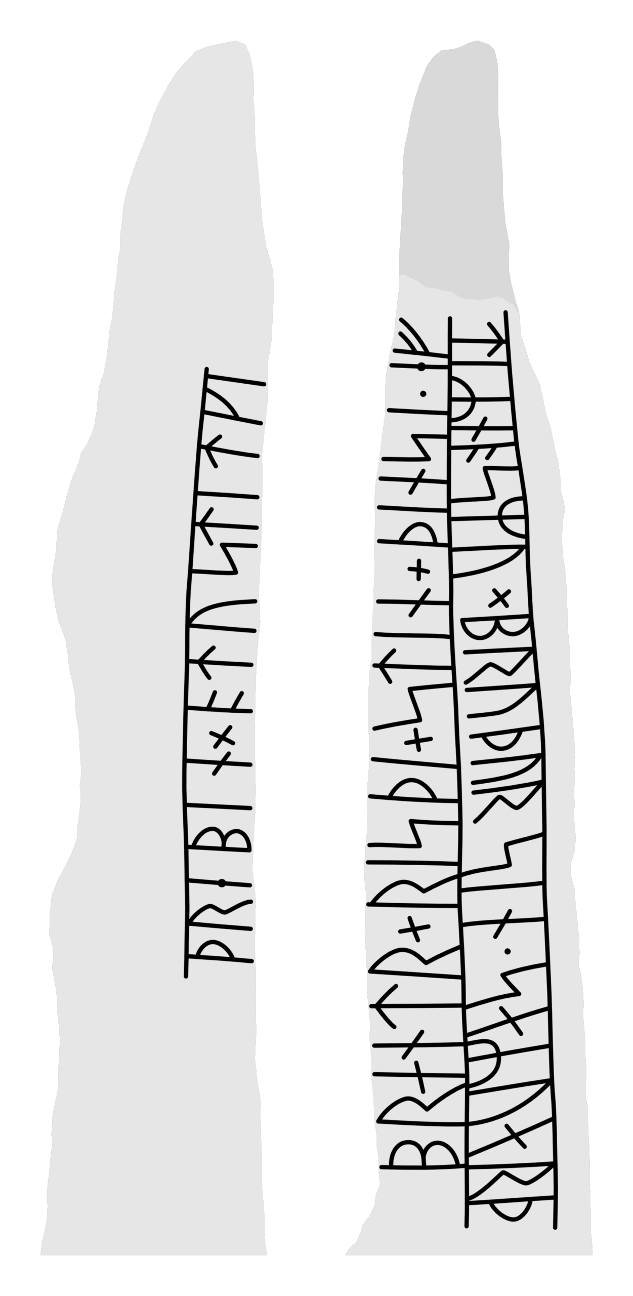Runestone Vg 135. Illustration: Jonas Lau Markussen (CC BY).