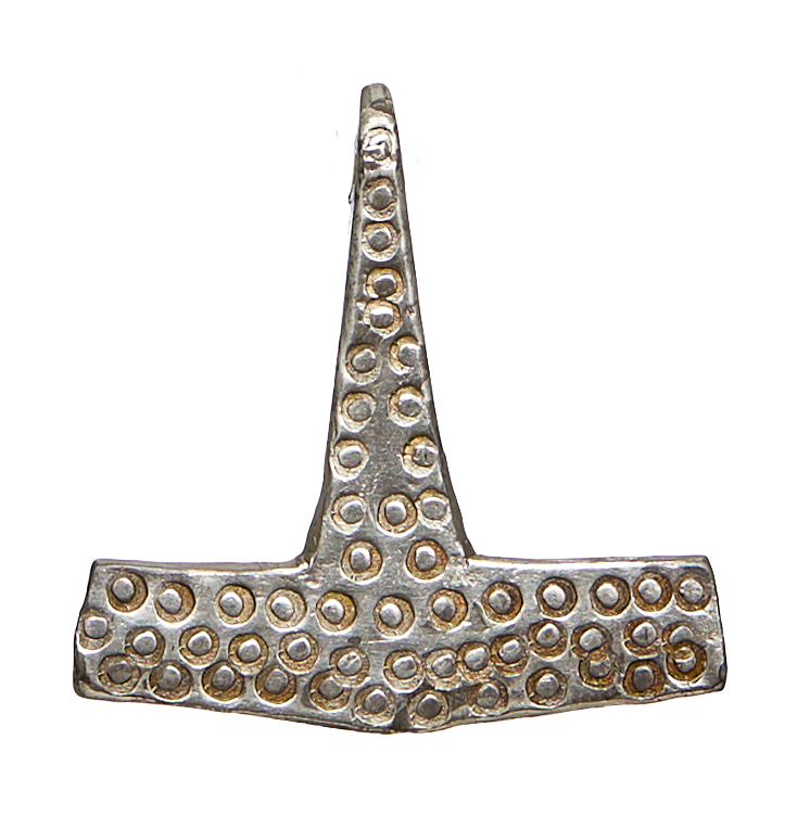 Mjölnir Pendant and Chain. Denmark. Nationalmuseet, København, 230097. Photo: Søren Greve (CC BY-SA).