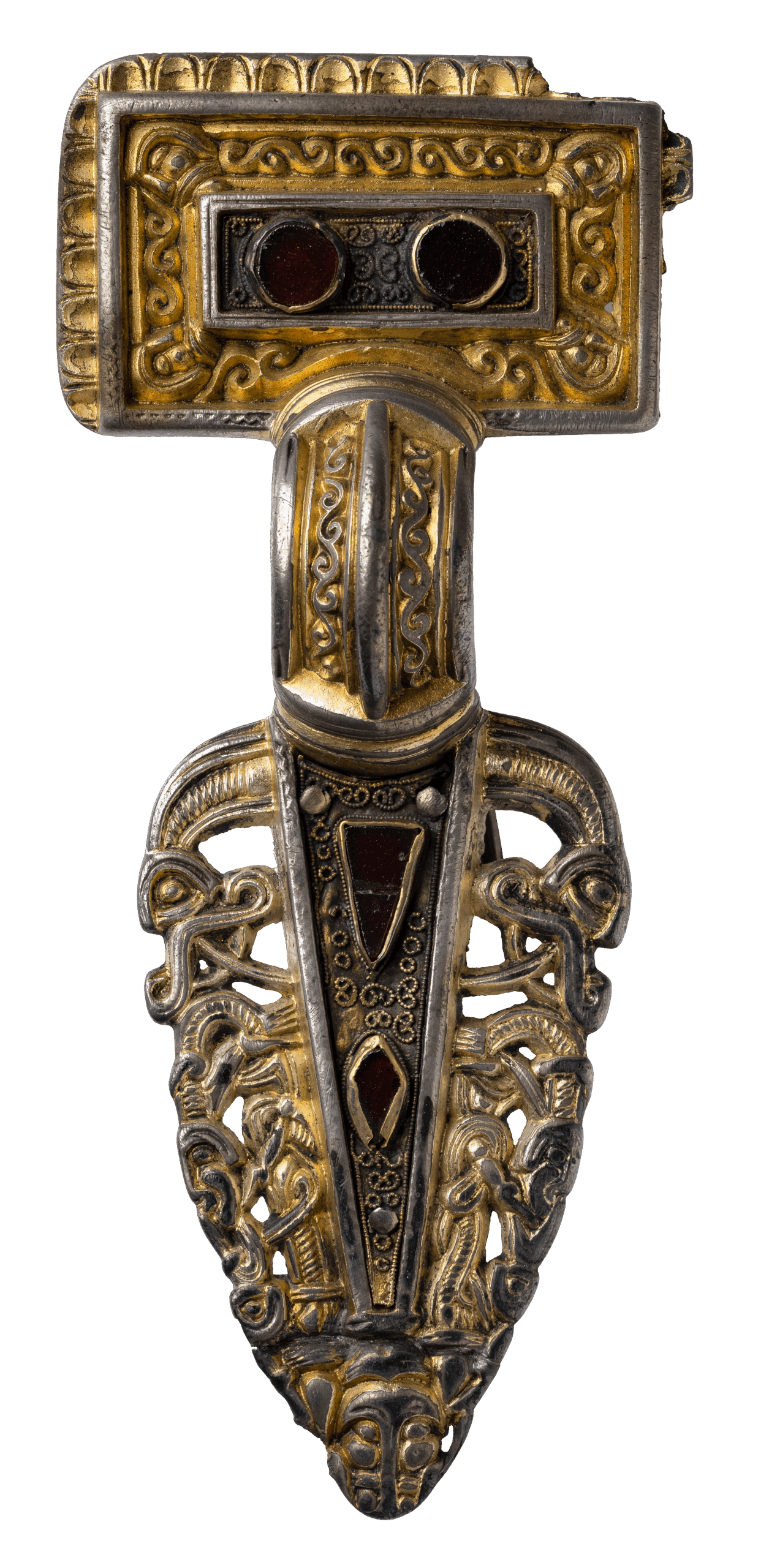 Square-headed Brooch. Grönby, Skåne, Sweden. Historiska Museet Vid Lunds Universitet, Lund, 3653.0. Photo: Daniel Lidskog PHOTARCH (CC BY).