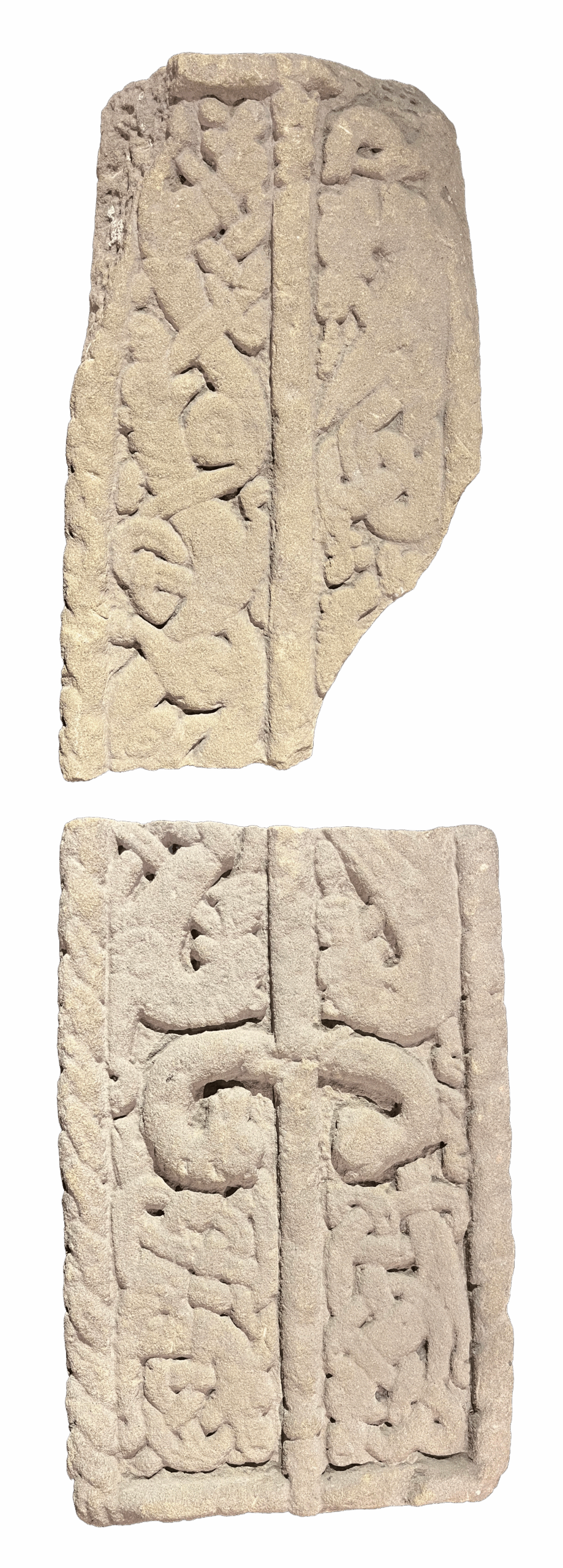 Grave Marker. York Minster, Yorkshire, England. Yorkshire Museum, York, 1993.715.i-ii. Photo: Jonas Lau Markussen (CC BY).