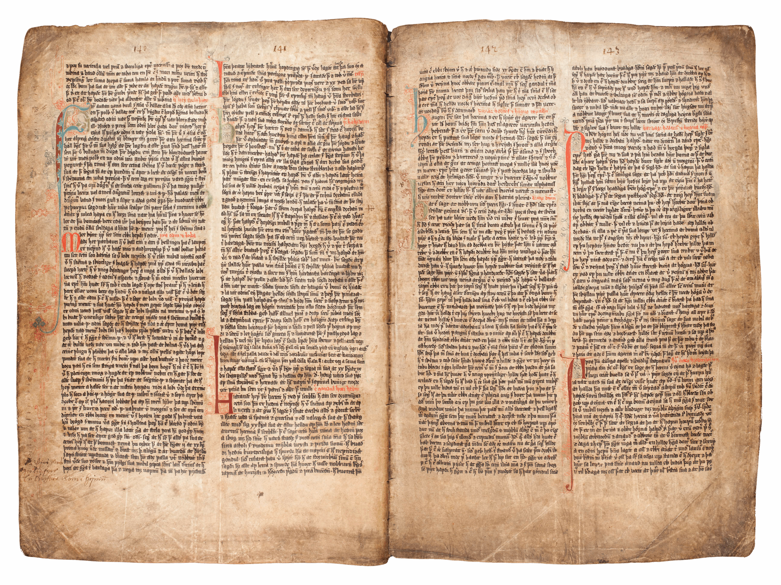 Manuscript. Iceland. Stofnun Árna Magnússonar í íslenskum fræðum, Reykjavík, GKS 1005 fol. Photo: CC unknown.