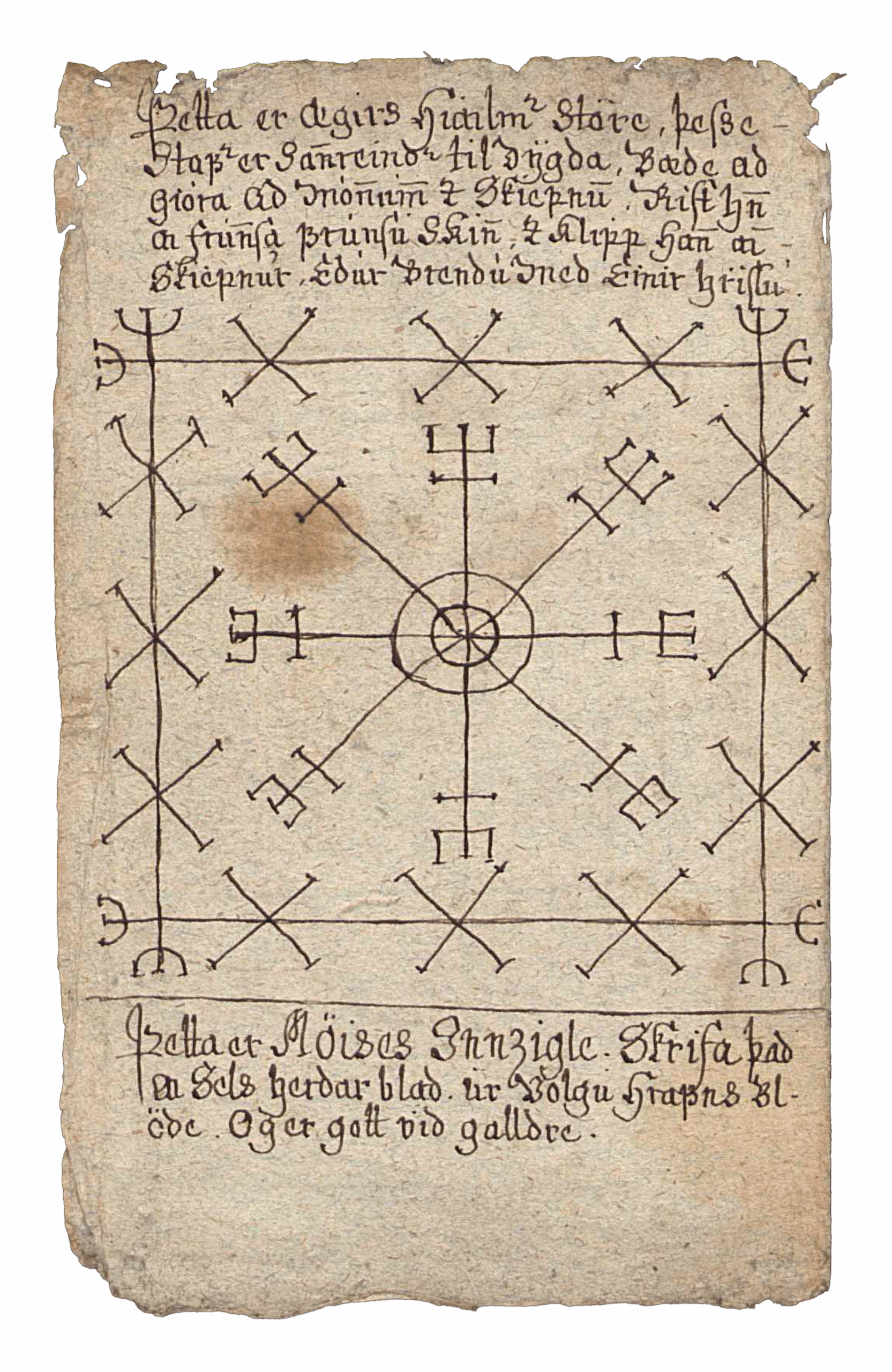 Manuscript. Iceland. Landsbókasafn Íslands Háskólabókasafn, Reykjavík, JS 375 8vo. Photo: CC unknown.