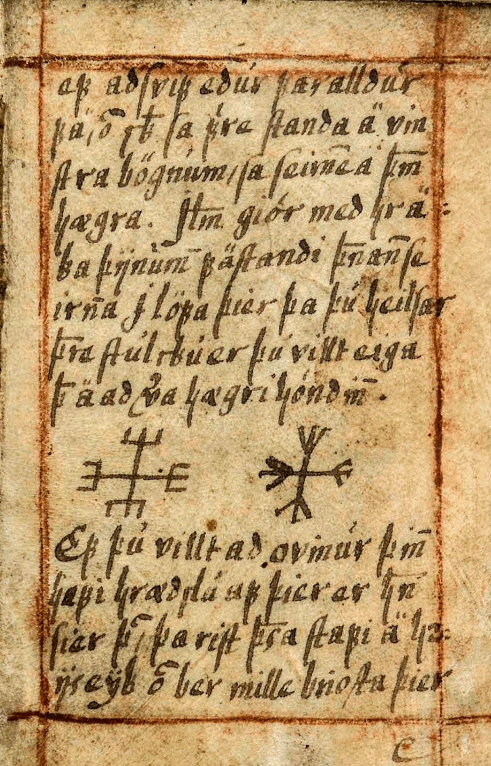 Manuscript. Iceland. Antikvarisk-topografiska arkivet, Stockholm, ATA, Ämb 2, F 16-26. Photo: CC unknown.