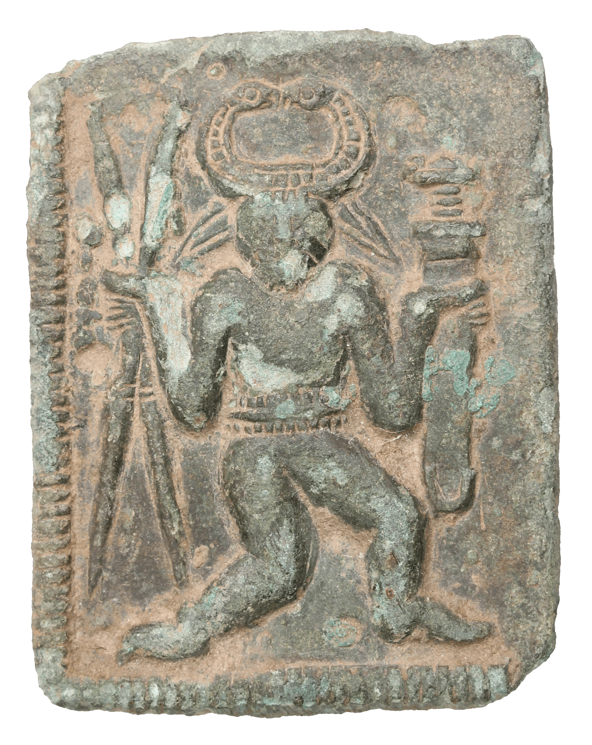 Helmet Plate Patrice. Lynsted, Kent, England. Museum pending acquisition, KENT-23D64B. Photo: The Portable Antiquities Scheme (CC BY).