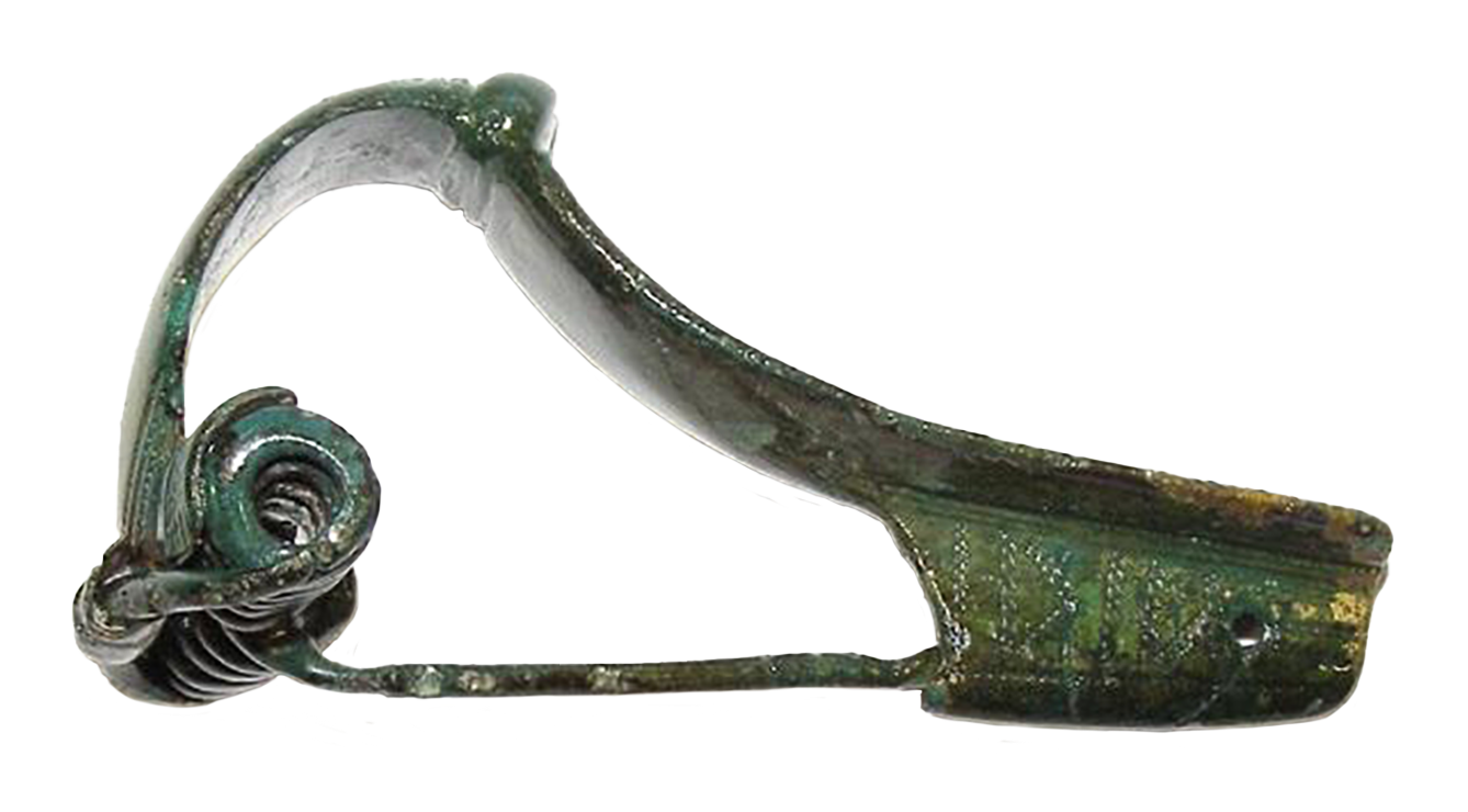 Brooch. Meldorf, Schleswig-Holstein, Germany. Museum für Archäologie Schloss Gottorf, Schleswig. Photo: (CC -).